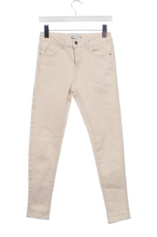Дамски дънки Zara, Размер S, Цвят Екрю, Цена 27,00 лв.