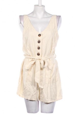 Kurzer Damenoverall River Island, Größe M, Farbe Ecru, Preis 24,49 €