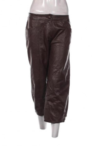 Pantaloni de piele pentru damă Soya Concept, Mărime L, Culoare Maro, Preț 156,99 Lei