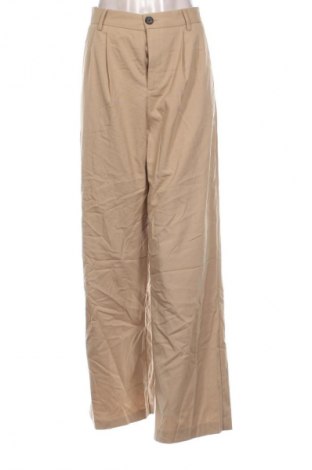 Pantaloni de femei Bershka, Mărime M, Culoare Bej, Preț 100,99 Lei