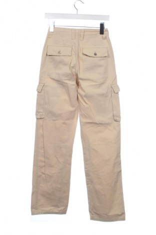 Pantaloni de femei Bershka, Mărime XS, Culoare Bej, Preț 77,17 Lei