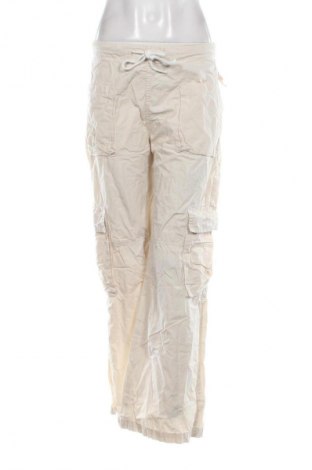 Pantaloni de femei Bershka, Mărime XS, Culoare Ecru, Preț 134,99 Lei