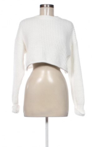 Pulover de femei Bershka, Mărime XS, Culoare Alb, Preț 76,32 Lei