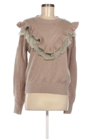 Damski sweter Fashion, Rozmiar L, Kolor Beżowy, Cena 94,25 zł