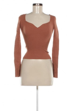 Дамски пуловер H&M, Размер XS, Цвят Кафяв, Цена 21,99 лв.
