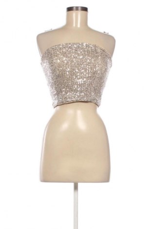 Női top H&M Divided, Méret S, Szín Ezüstös, Ár 9 196 Ft