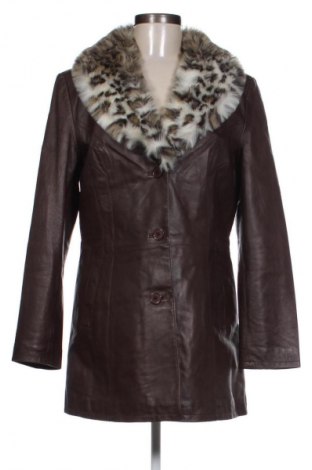 Damen Ledermantel Unbranded, Größe L, Farbe Braun, Preis 109,97 €