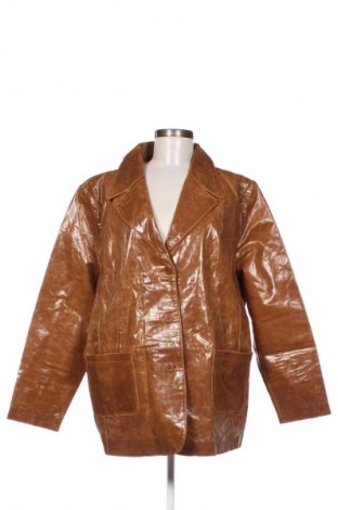Geacă de piele pentru femei Essence, Mărime XXL, Culoare Maro, Preț 255,26 Lei