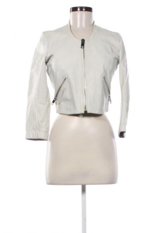 Damen Lederjacke Mango, Größe XS, Farbe Grau, Preis 41,98 €