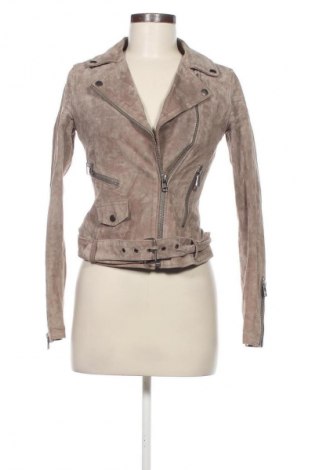 Damen Lederjacke Review, Größe S, Farbe Beige, Preis 36,99 €