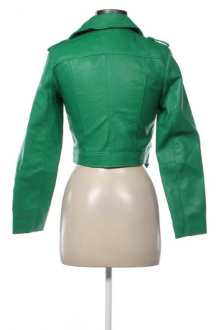 Dámska kožená bunda  Stradivarius, Veľkosť S, Farba Zelená, Cena  29,74 €