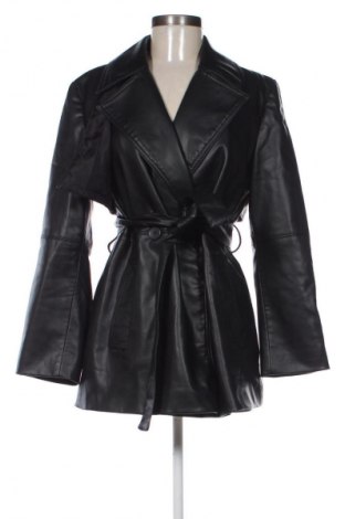 Дамско кожено яке Zara, Размер XS, Цвят Черен, Цена 41,04 лв.