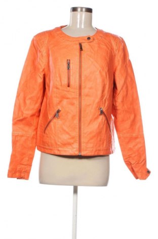 Damen Lederjacke Zizzi, Größe L, Farbe Orange, Preis € 47,99
