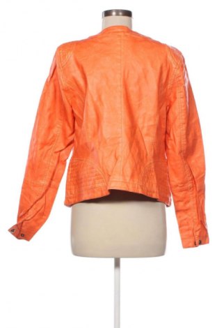 Damen Lederjacke Zizzi, Größe L, Farbe Orange, Preis € 47,99