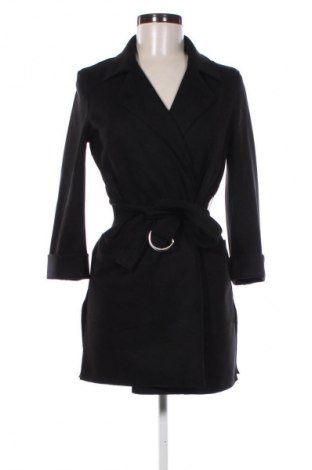 Damenmantel Bershka, Größe XS, Farbe Schwarz, Preis 29,66 €