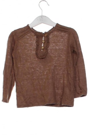 Gyerek blúz Zara Kids, Méret 3-4y / 104-110 cm, Szín Barna, Ár 2 800 Ft