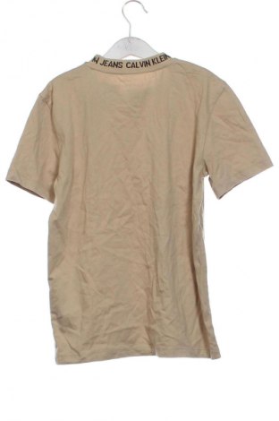 Tricou pentru copii Calvin Klein Jeans, Mărime 11-12y/ 152-158 cm, Culoare Bej, Preț 158,99 Lei