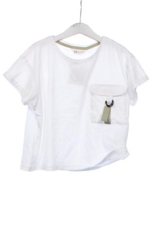 Dziecięcy T-shirt H&M, Rozmiar 10-11y/ 146-152 cm, Kolor Biały, Cena 27,59 zł