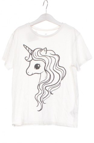 Kinder T-Shirt H&M, Größe 8-9y/ 134-140 cm, Farbe Weiß, Preis 6,00 €