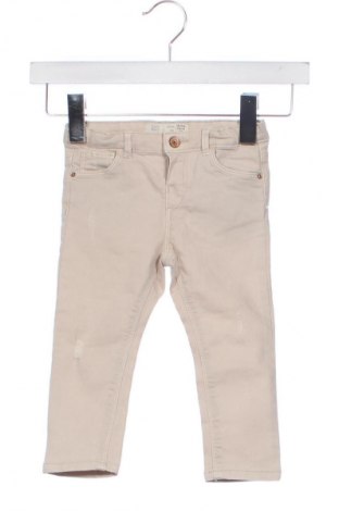 Blugi pentru copii Zara, Mărime 18-24m/ 86-98 cm, Culoare Bej, Preț 47,37 Lei