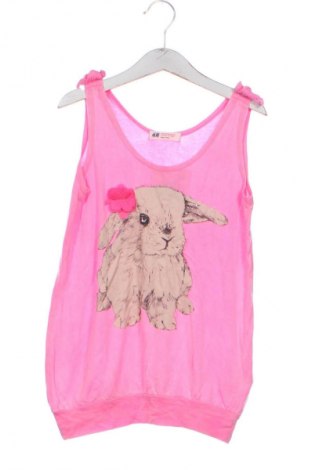Μπλουζάκι αμάνικο παιδικό H&M, Μέγεθος 8-9y/ 134-140 εκ., Χρώμα Ρόζ , Τιμή 7,82 €