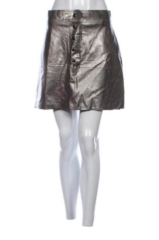 Bőrszoknya Zara, Méret L, Szín Ezüstös, Ár 13 604 Ft