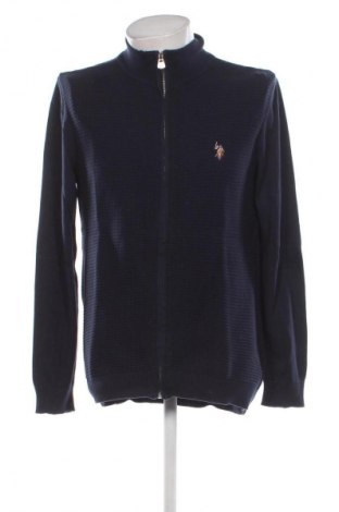 Herren Strickjacke U.S. Polo Assn., Größe L, Farbe Blau, Preis € 31,71