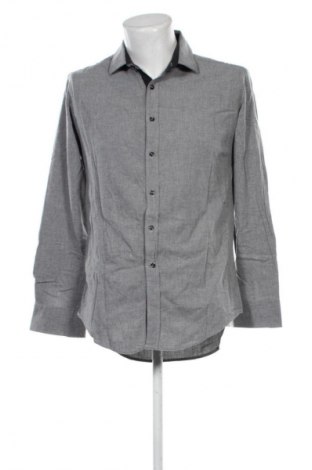 Мъжка риза Zara Man, Размер L, Цвят Сив, Цена 33,93 лв.