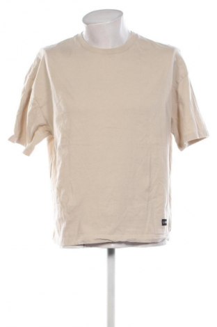 Herren T-Shirt Bershka, Größe M, Farbe Beige, Preis € 9,72