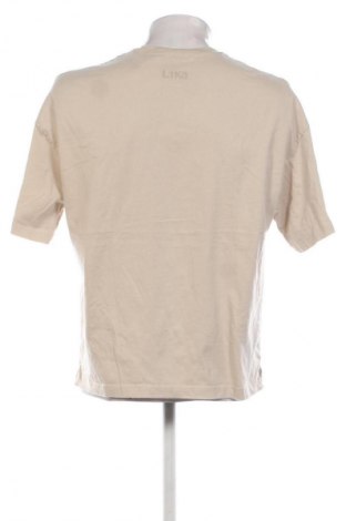 Herren T-Shirt Bershka, Größe M, Farbe Beige, Preis € 9,72