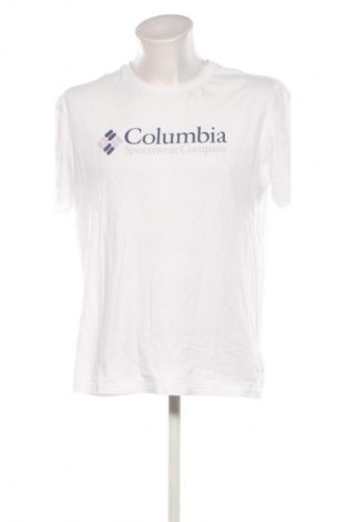 Herren T-Shirt Columbia, Größe L, Farbe Weiß, Preis 42,99 €