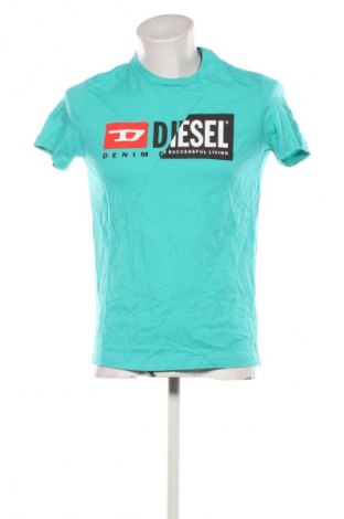 Męski T-shirt Diesel, Rozmiar L, Kolor Niebieski, Cena 689,99 zł