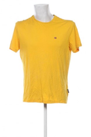 Męski T-shirt Napapijri, Rozmiar L, Kolor Żółty, Cena 285,99 zł