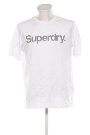 Herren T-Shirt Superdry, Größe L, Farbe Weiß, Preis € 27,99