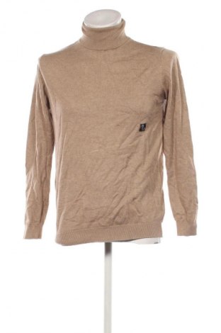 Мъжки пуловер Pull&Bear, Размер M, Цвят Бежов, Цена 34,96 лв.