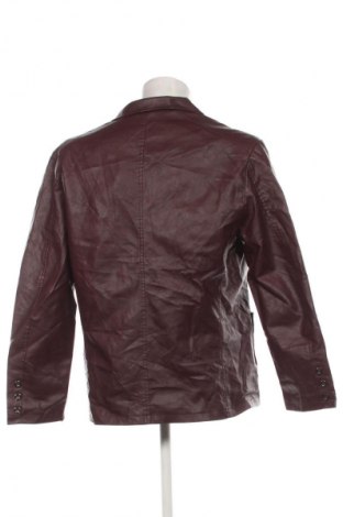 Мъжко кожено яке Unbranded, Размер 5XL, Цвят Червен, Цена 49,99 лв.