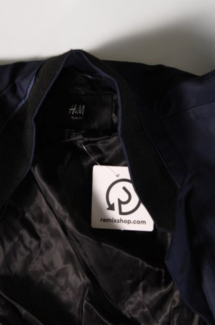 Мъжко сако H&M, Размер L, Цвят Син, Цена 58,99 лв.
