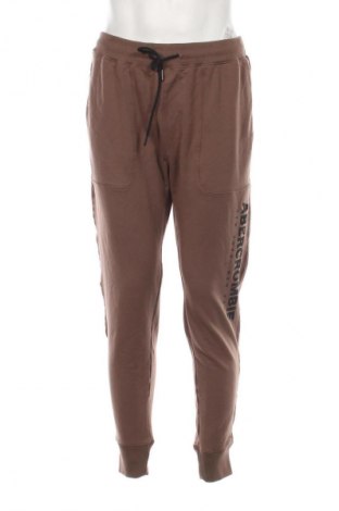 Pantaloni trening de bărbați Abercrombie & Fitch, Mărime L, Culoare Maro, Preț 214,99 Lei