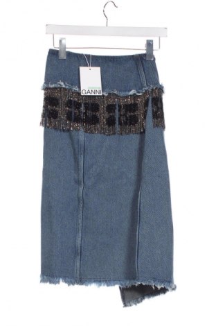 Rock Ganni, Größe XS, Farbe Blau, Preis € 89,51