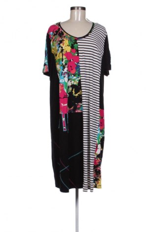 Kleid Ulla Popken, Größe 3XL, Farbe Mehrfarbig, Preis 25,00 €