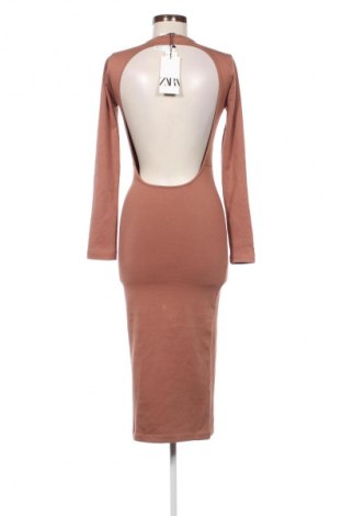 Kleid Zara, Größe M, Farbe Braun, Preis 40,51 €