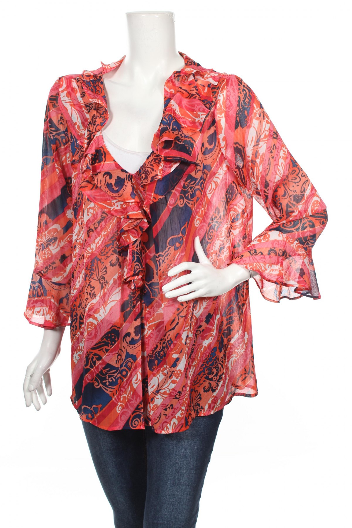 Дамска блуза Jones New York, Размер L, Цвят Многоцветен, Цена 6,75 лв.