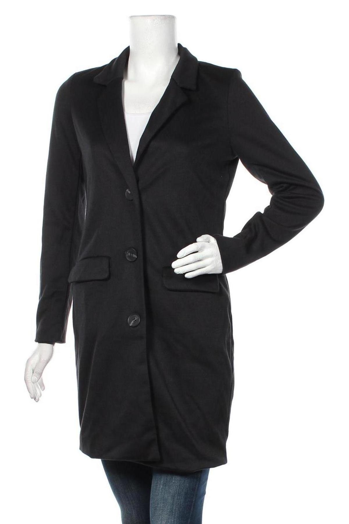 Γυναικείο παλτό Jdy, Μέγεθος S, Χρώμα Μαύρο, 96% πολυεστέρας, 4% ελαστάνη, Τιμή 30,54 €