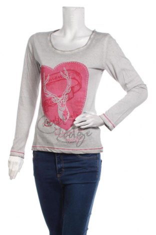 Дамска блуза Amy Vermont, Размер S, Цвят Сив, Памук, Цена 94,87 лв.