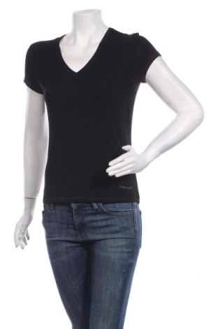 Дамска блуза Armani Jeans, Размер M, Цвят Черен, 96% вискоза, 4% еластан, Цена 52,00 лв.