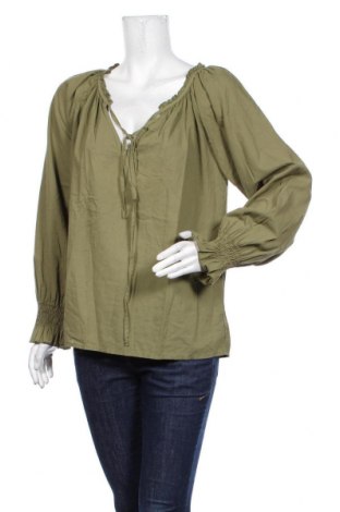 Дамска блуза Aust, Размер S, Цвят Зелен, Памук, Цена 11,70 лв.