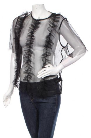 Дамска блуза Monki, Размер S, Цвят Черен, 100% полиестер, Цена 24,70 лв.