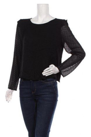 Дамска блуза Zara, Размер XL, Цвят Черен, Цена 26,00 лв.