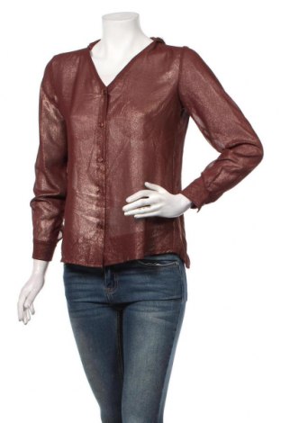 Дамска риза Angela Davis, Размер S, Цвят Кафяв, 95% полиестер, 5% еластан, Цена 28,35 лв.