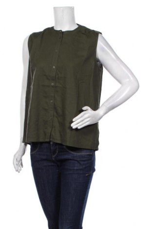 Дамска риза Tom Tailor, Размер M, Цвят Зелен, 55% лен, 45% вискоза, Цена 39,50 лв.